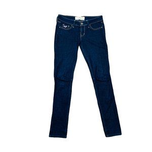 🟢 HOLLISTER Women's Size 25 Dark Wash Skinny Slim Fit Denim Jeans